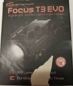 lot 45705 image: (UNUSED) Zerohawk Focus T3 EVO Tactical Light & Sight Combo XF-S2  - Retail $89