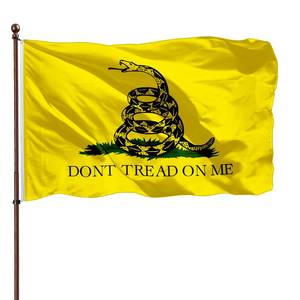 lot 45740 image: FACTORY SEALED - Dont Tread On Me Gadsden Flag 3x5 Outdoor Double Sided- 3Ply 240D 4 Rows Stitched- Libertarian Flag with Vivid Powerful Snake- With Canvas Header & 2 Brass Grommets