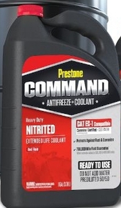 lot 45755 image: FACTORY SEALED - Prestone COMMAND Cooling System Antifreeze Ready To Use 1 gal (US) (Lot of two 1 gallon jugs)