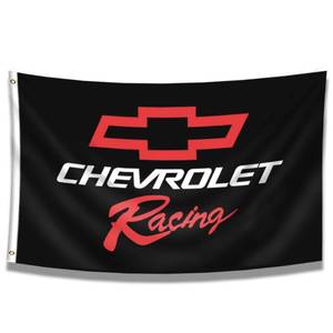 lot 45762 image: FACTORY SEALED - ENMOON Racing Flag (3x5ft, Vivid Color, 150D Poly) HD Printing Two Brass Grommets for Garage