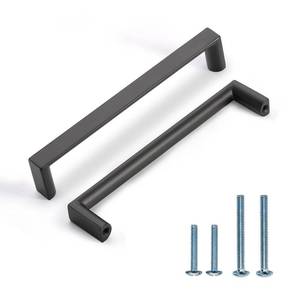 lot 49416 image: KNOKLOCK 10 Pack 5 Inch(128mm) Kitchen Cabinet Handles Matte Black Cabinet Pulls Kitchen Cabinet Hardware Drawer Pulls for Dresser Cupboard Wardrobe
