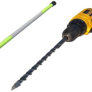 lot 49434 image: Keyfit Tools 12 304 Stainless Steel Contractor Grade MarkerBit Driveway Markers Installation Drill Bit Easily Drill in Snow Plow Stakes reflectors Rocky Hard Pan Frozen Ground & Ice No Problem
