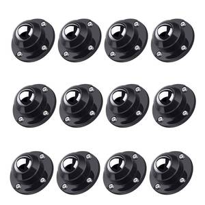 lot 49454 image: PlusRoc 12 Pack Self Adhesive Caster Wheels 1 Inch for Furniture Mop Bucket, Load Capacity 28LBS Per Wheel, Low Profile Swivel Wheels for Small Appliance Storage Bins