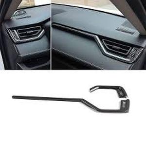 lot 27546 image: Car Accessories Fit for Toyota RAV4 2019-2025 ABS Interior Center Console Dashboard Side AC Air Vent Outlet Frame Strip Cover Trim 2PCS