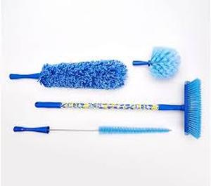 lot 27604 image: Campanelli Indoor Outdoor 5Pc Mighty Tidy Whole Home Cleaning Sapphire