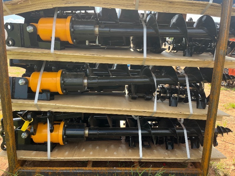 lot 835 image: One C22076QTY (8) Excavator AttachmentCAPTOK2025UnusedQTY (8) rake ,ripper,graber,12inch auger, 16 inch auger,8inch narrow bucket 24inch bucekt,32inch bucket