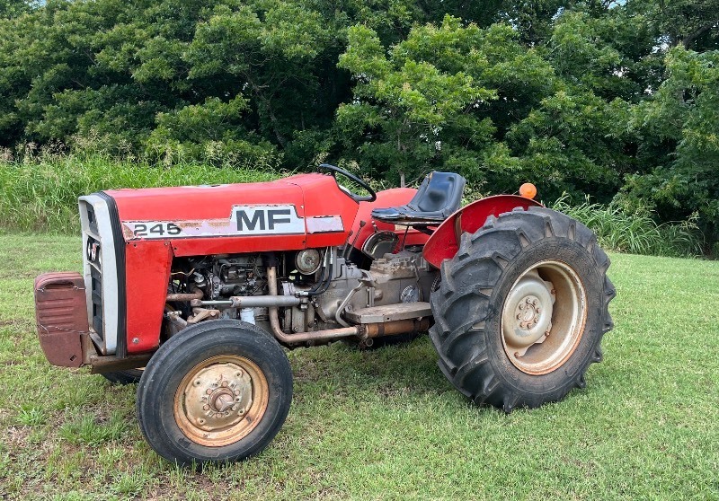lot 800 image: Massey Ferguson 245 Diesel Tractor 45 HP in running and driving condition. Front Weights Not included