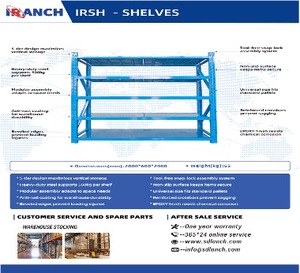 lot 922 image: 5 Tier Industrial Shelving-Blue in Color
