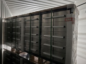 lot 1021 image: Unused 7 foot Tool ChestWorkbench with 20 drawers  Stainless Front