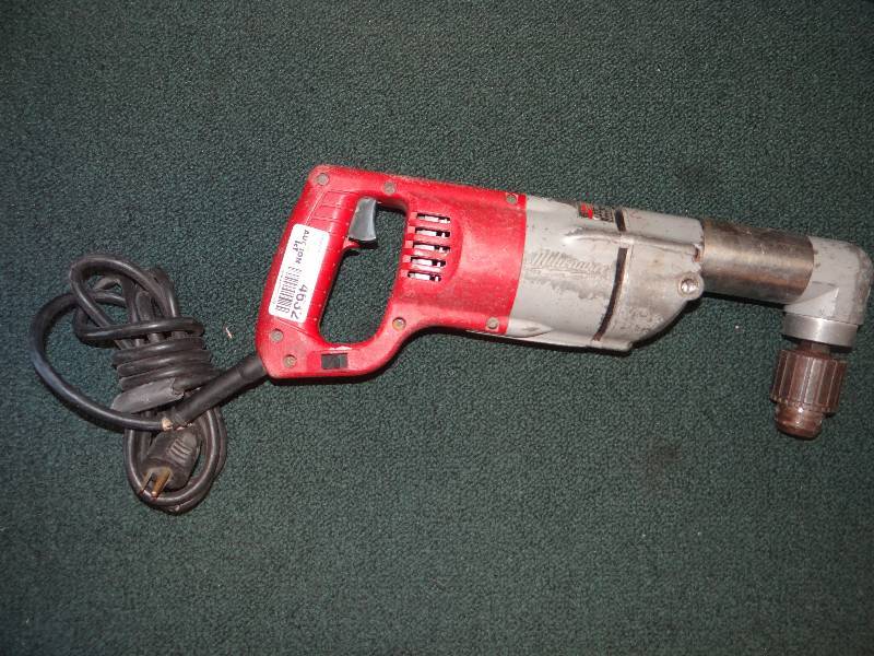 lot 4632 image: Milwaukee 12 inch 90 degree angle drill