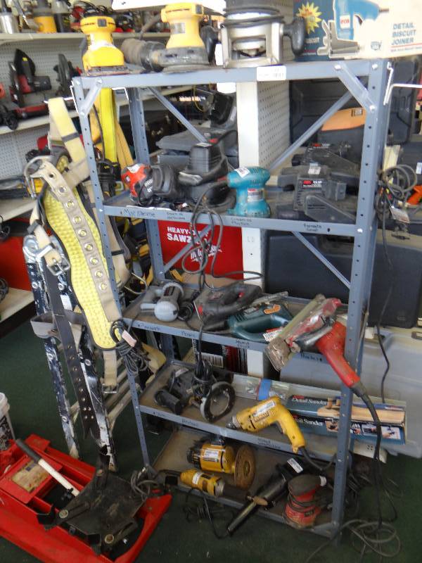 lot 4670 image: 5 level metal storage shelf NO CONTENTS