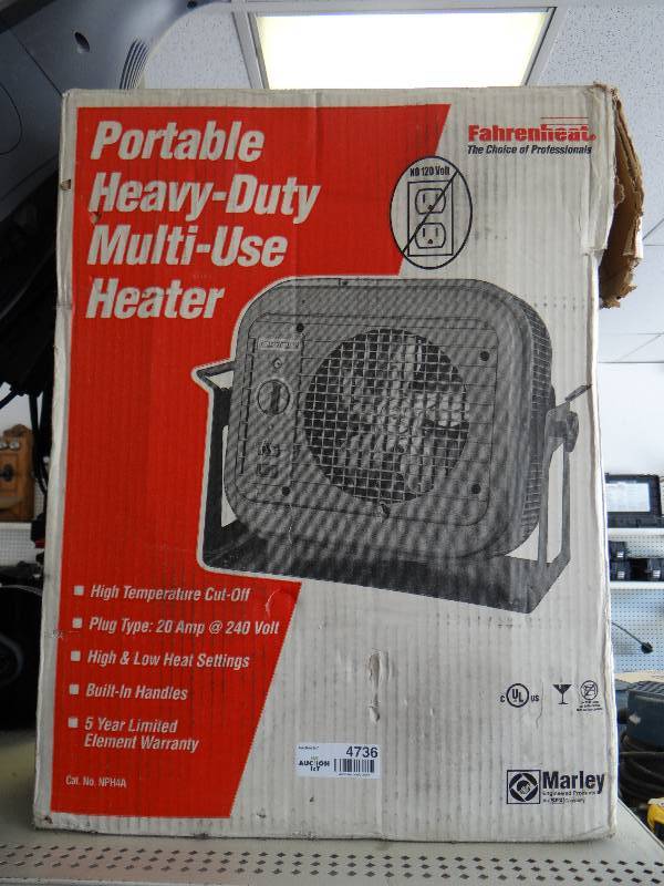 lot 4736 image: Portable heavy duty multi use heater