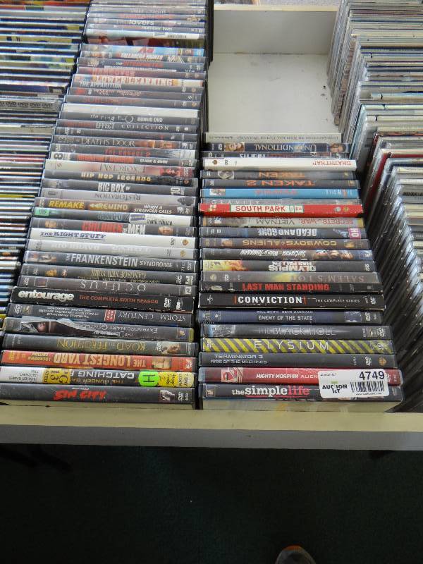 lot 4749 image: Large lot of DVDs