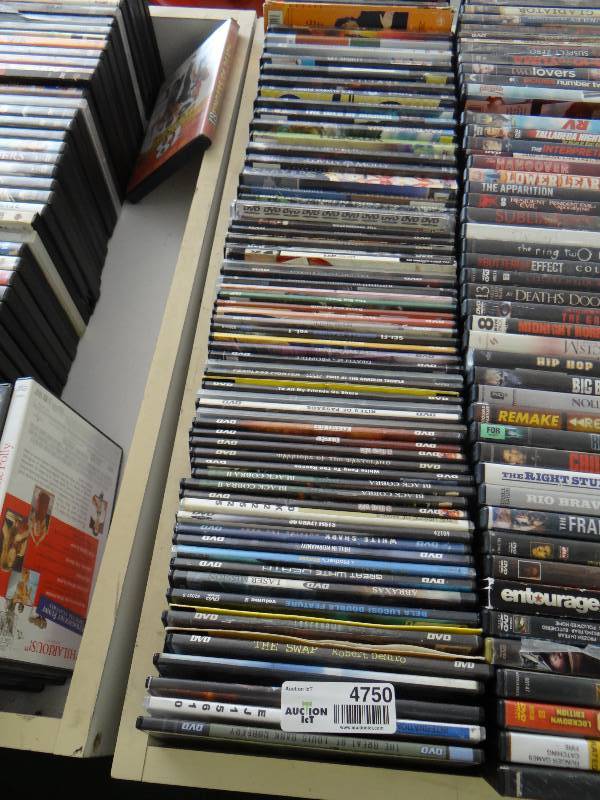 lot 4750 image: Large lot of DVDs