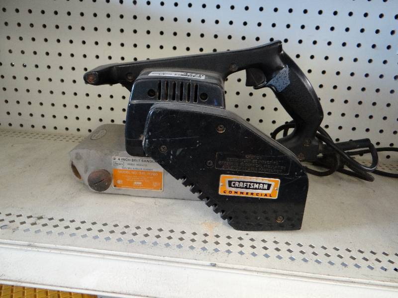 lot 4770 image: Craftsman commercial 4 inch belt sander
