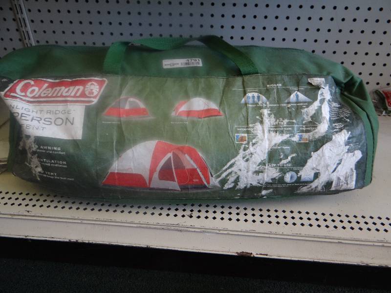 lot 4791 image: Coleman 6 person tent