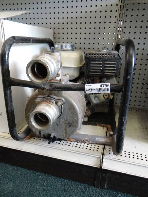 lot 4796 image: 4 HP gas utility pump