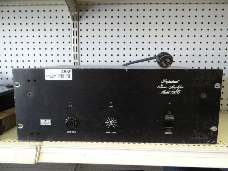 lot 4859 image: Professional power amplifier 750