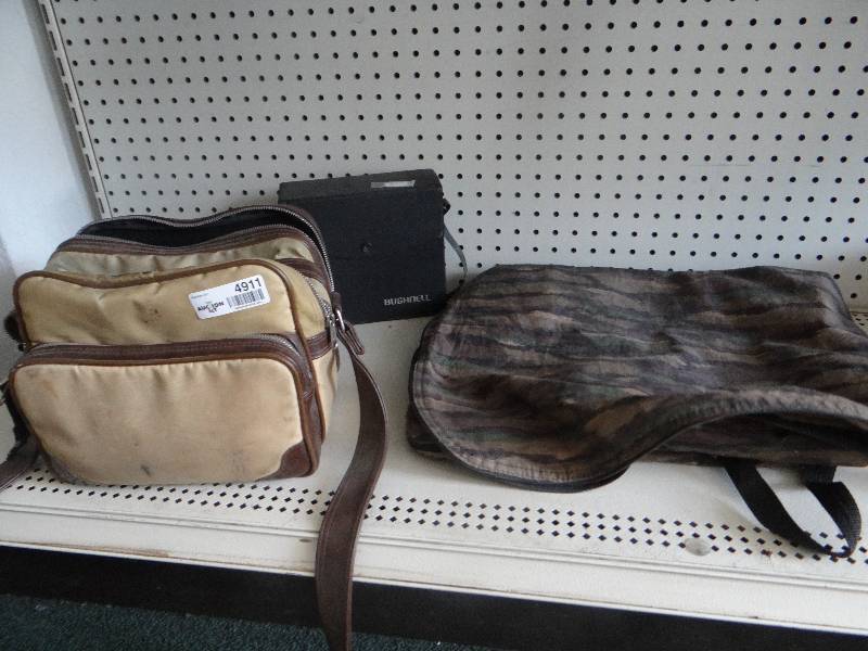 lot 4911 image: Camera bag, case, & riflge bag