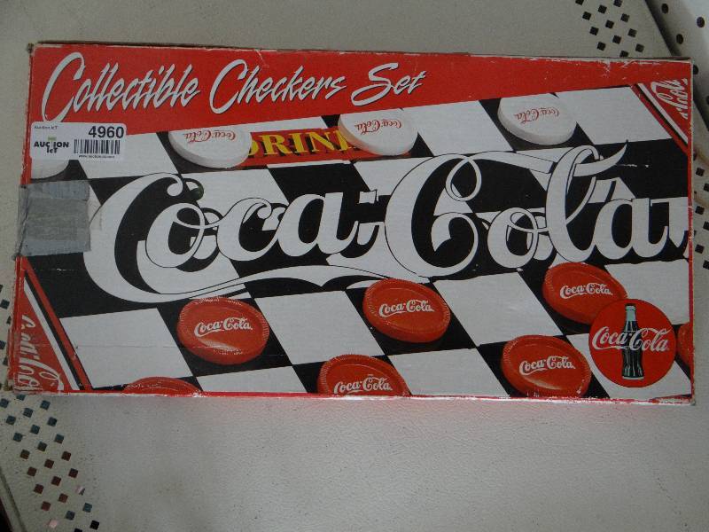 lot 4960 image: Coca Cola collectible checker set