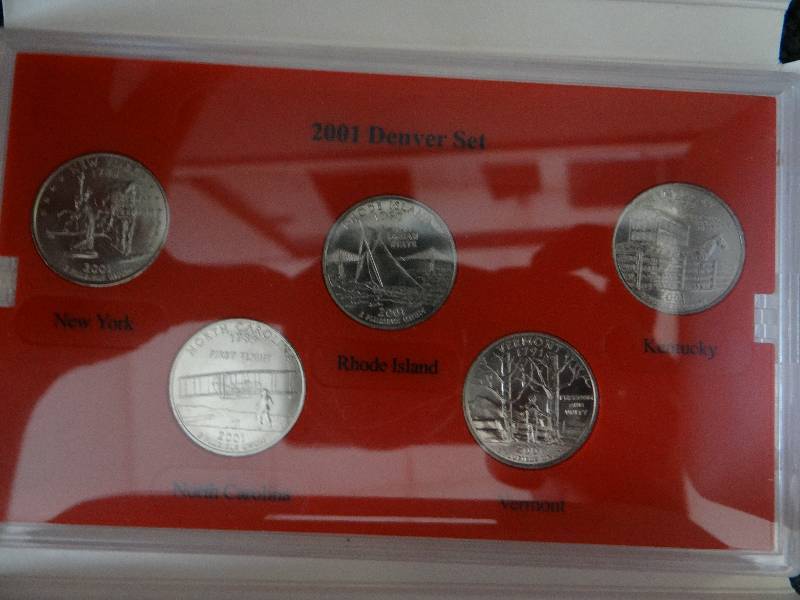 lot 5020 image: 2001 Denver mint edition state quarter collection