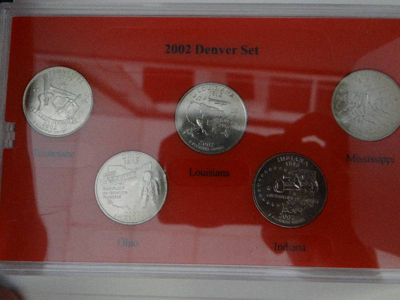 lot 5021 image: 2002 Denver Mint edition state quarter collection