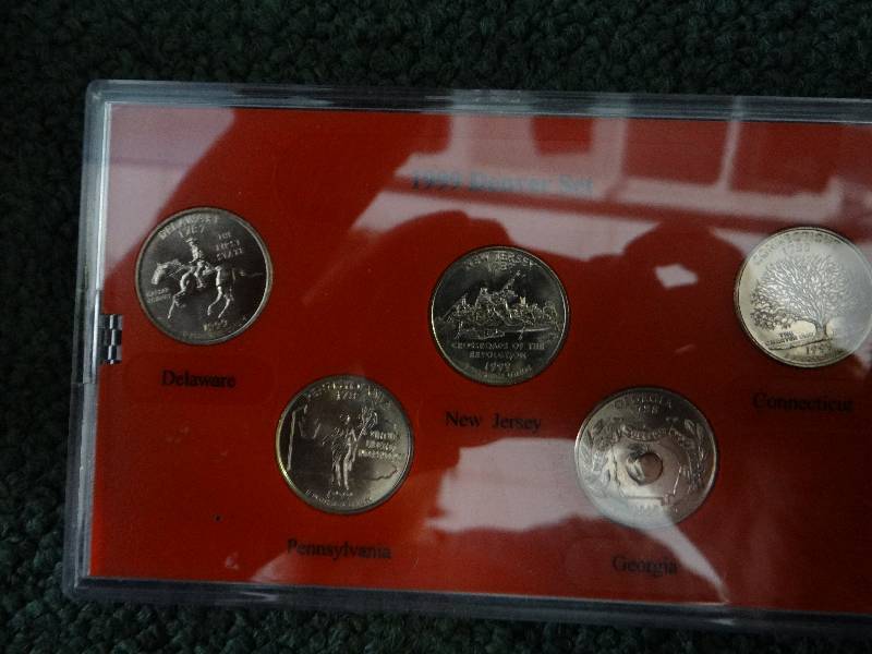 lot 5025 image: 1999 Denver mint edition state quarter collection