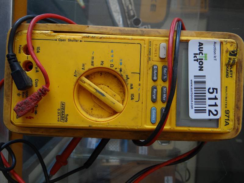 lot 5112 image: Hewlett Packard multimeter