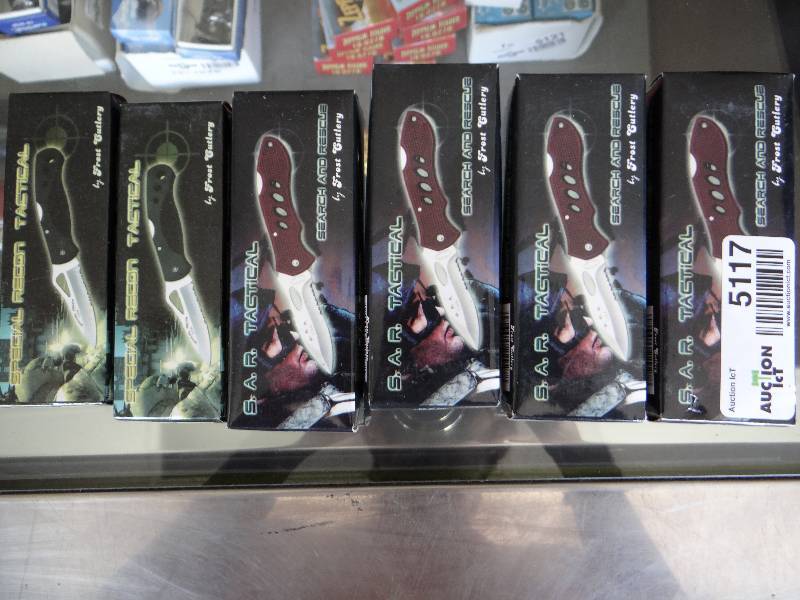 lot 5117 image: 6 tactical knives