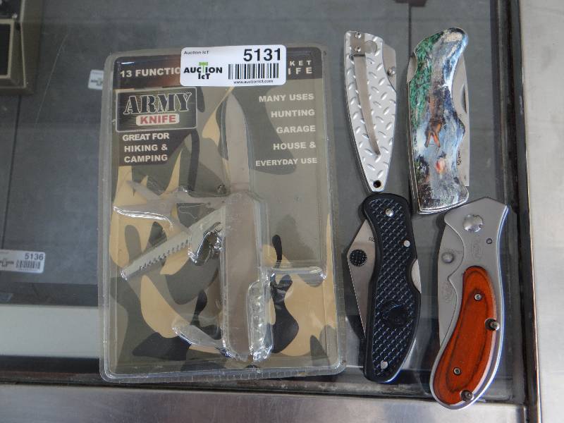 lot 5131 image: Lot of pocket knives
