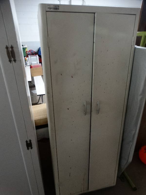 lot 13278 image: Metal cabinet 63 x 24.