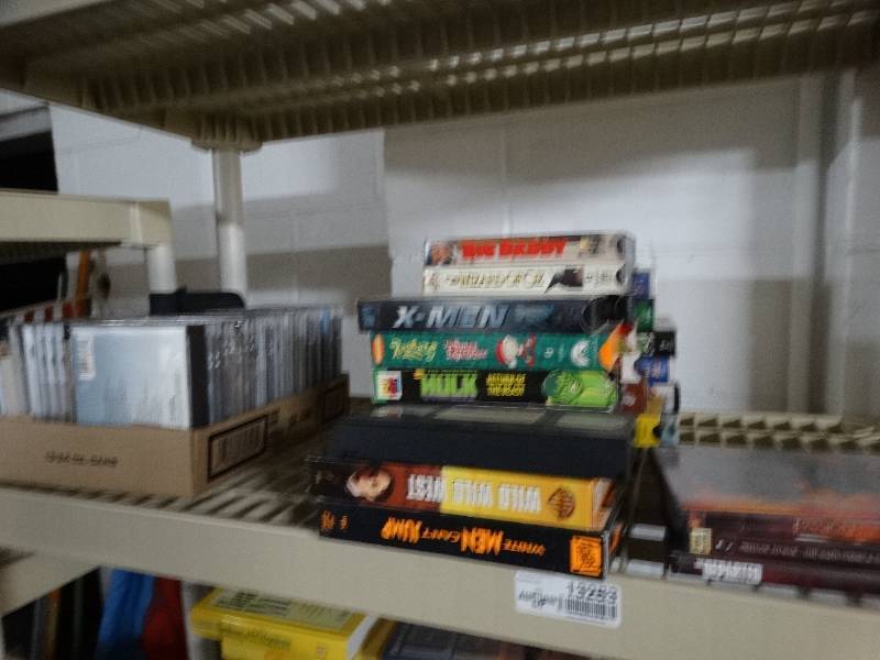 lot 13283 image: Lot of various VHS and cds.