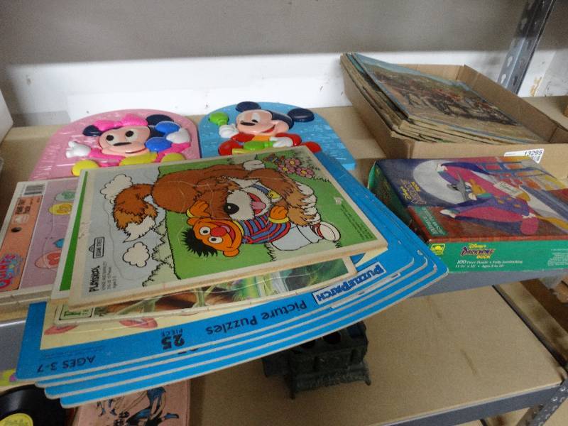lot 13295 image: Lot of childrens puzzles.