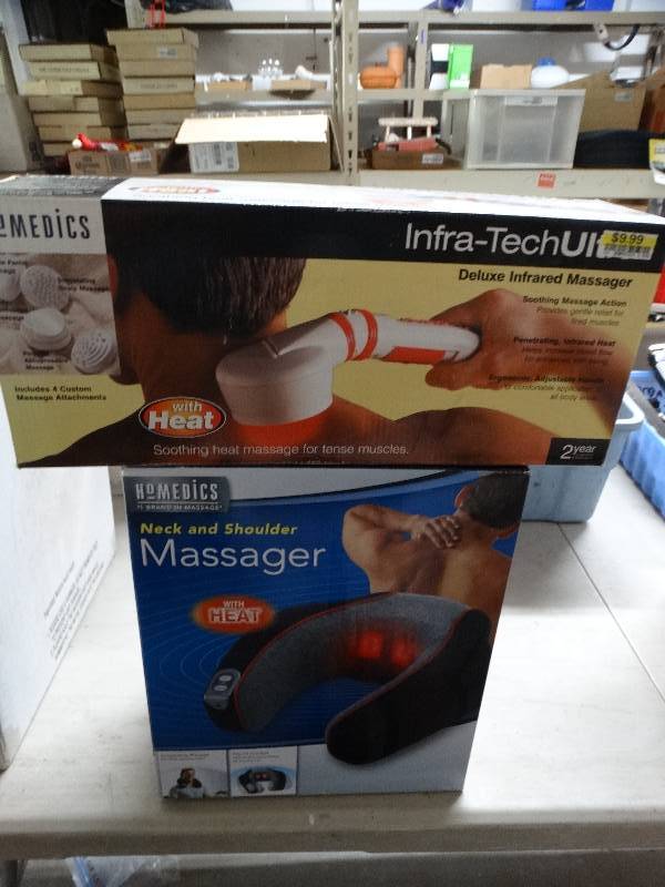 lot 13316 image: Lot of Homedics massagers.