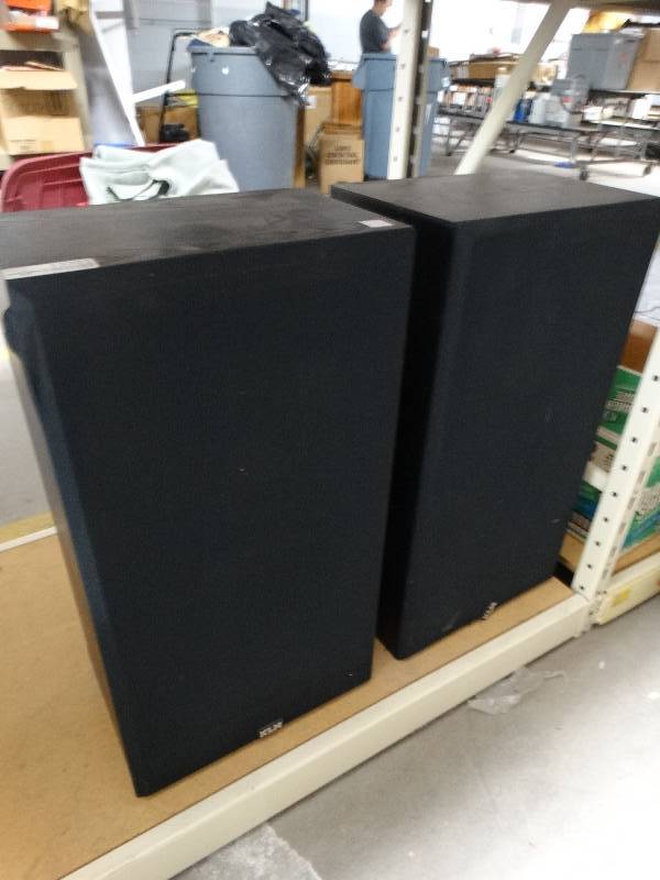 lot 13361 image: 2 klh floor speakers.