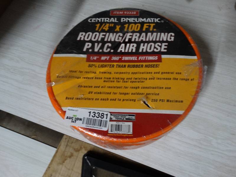 lot 13381 image: P.V.C air hose 14 x 100 roofingframing.