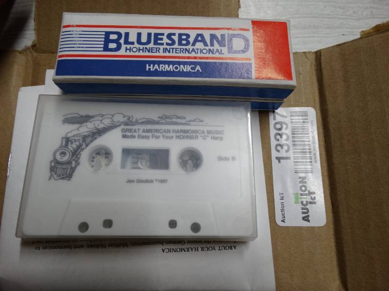 lot 13397 image: Blues harmonica & learn tape.