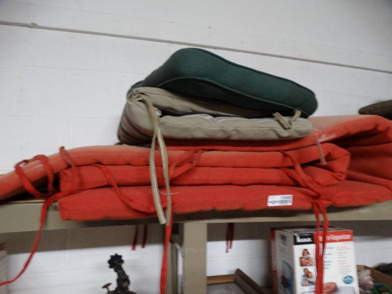 lot 13440 image: Lot of outdoor cushions.