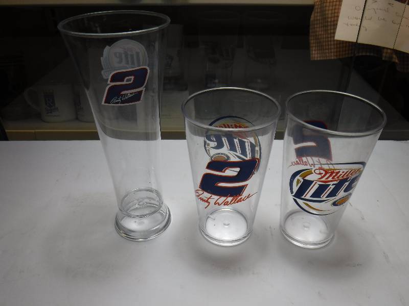 lot 7094 image: miller lite glasses