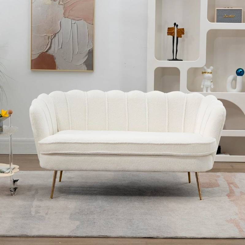 lot 20030 image: Mid-Century Channel Back Sofa - Retail $500