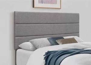 lot 20181 image: Modern Gray Panel King Headboard - Retail $199