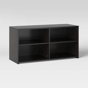 lot 20193 image: Storage TV Stand for TVs up to 43 Black - Room Essentials�� - Retail $120