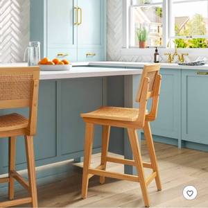 lot 20208 image: Threshold Tormod Cane Counter Height Barstool - Retail $129