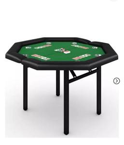 lot 20210 image: 8 Player Folding Poker Table - Retail $150