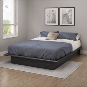 lot 20225 image: Modern Low Profile Platform Bed Frame - Retail $199