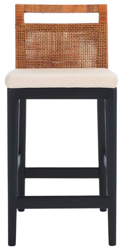 lot 20150 image: Darin Counter Stool - Brown, Black & White - Retail $321