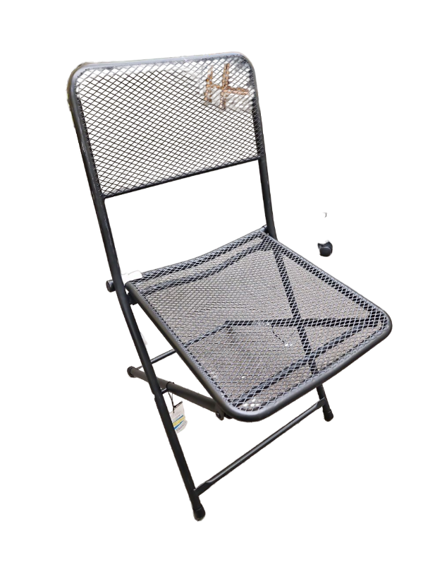 lot 19985 image: Metal Mesh Folding Chair&nbsp