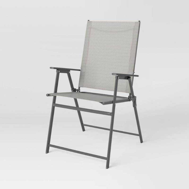 lot 19991 image: Sling Folding Patio Chair - Tan - Room Essentials��&nbsp