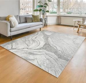 lot 19692W image: Modern Abstract Marble Pattern Area Rug - Retail $299