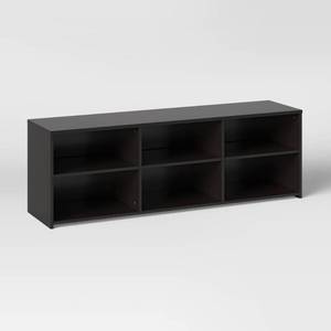 lot 20244E image: Dorm Storage TV Stand for TVs up to 70 Black - Room Essentials��